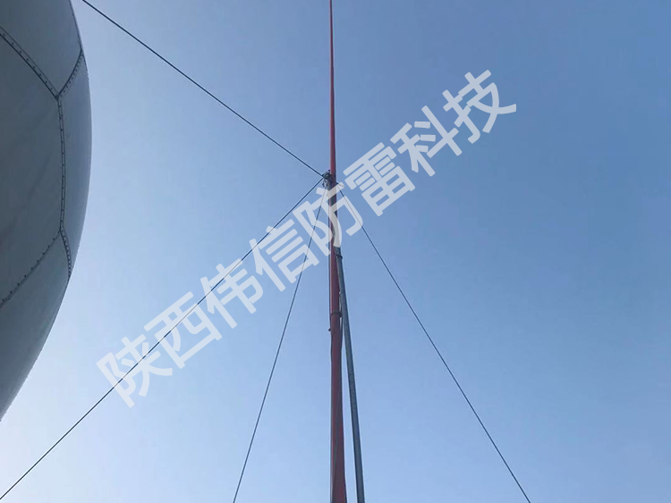 12米玻璃鋼避雷針，衛(wèi)星通訊站避雷針產(chǎn)品展示三