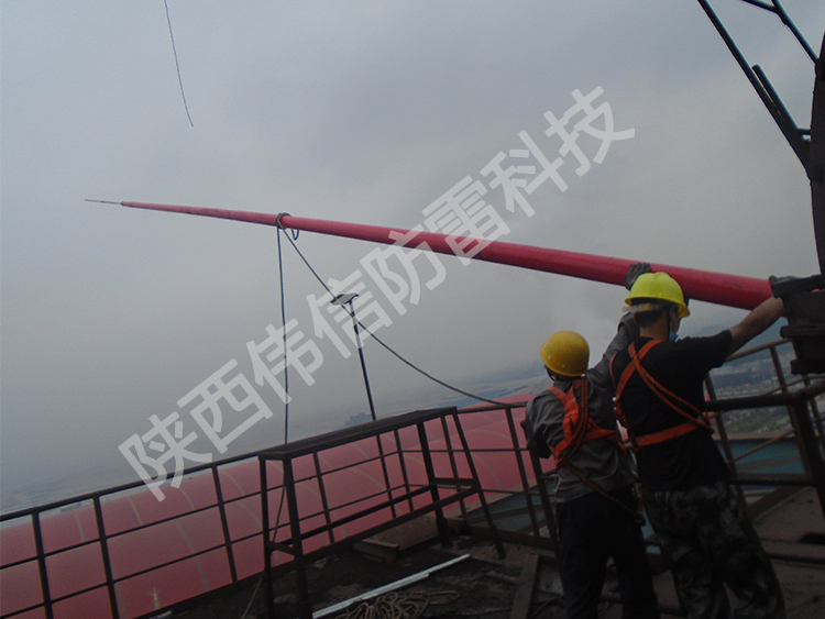 16米玻璃鋼避雷針，工廠專用抗干擾防側(cè)擊絕緣避雷針產(chǎn)品展示三
