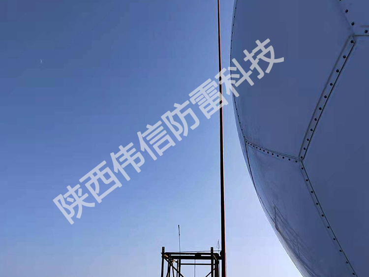 21米高強(qiáng)度玻璃鋼避雷針，氣象雷達(dá)站專用避雷針，防側(cè)擊絕緣接閃器產(chǎn)品展示一