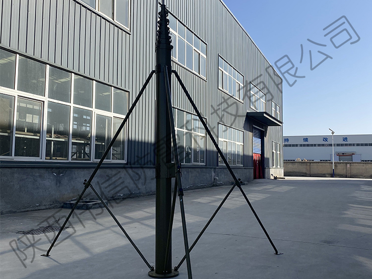 25米高位升降桅桿，移動(dòng)升降照明通訊桅桿，電動(dòng)升降桅桿車載